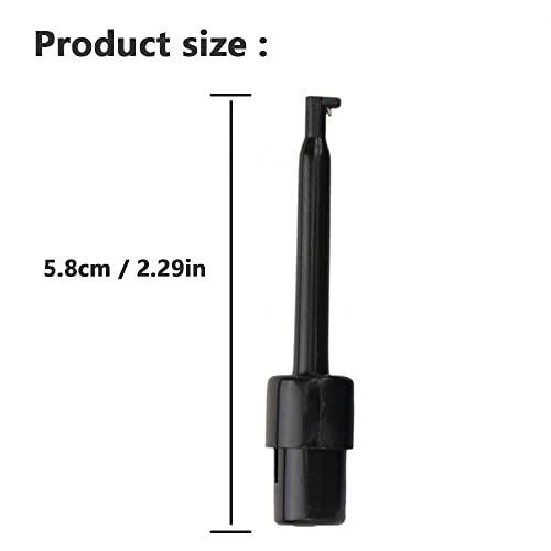 30st multimeter testhaken clip, accessoires multimeter sonde grabber test kleurrijk voor het testen van elektronische componenten