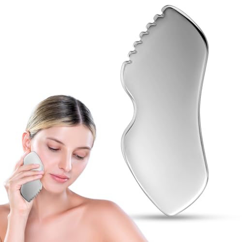 Gua Sha Gua Sha Gua Sha Scraper met tanden Gua Sha Scraping Massage Tool Body Gua Sha Gezichtscraper Schoonheidsmiddelen voor huidverzorging voor gezicht, ogen, nek, lichaam
