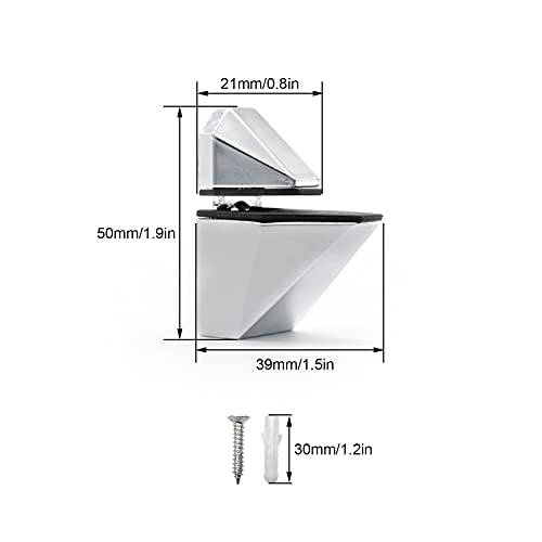 2 st. Verstelbare glazen plateau Bracket Glazen Bracket Vis Spout Clip voor schuren 3 tot 20mm Dikke, Badkamer Hakhaken