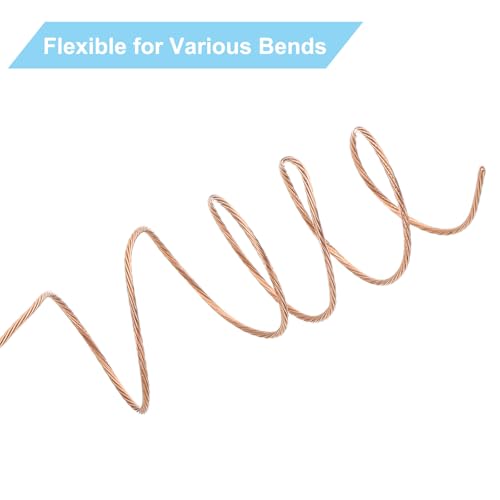Bare Koperen Ground Wire, 18 Gauge, 25 Metres, Koperen Kabel, Gevlochten, Solid, Grondgeleider, Metaaldraad, Strak voor Lamp, Elektrische Apparaten 4