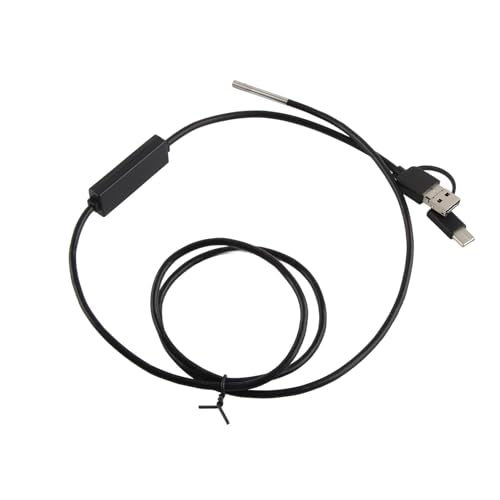3-in-1 Endoscoop Endoscoop, Waterdichte Snake Camera Type C USB Endoscoop voor Android mobiele telefoons 3.9mm Lens Waterdichte Endoscoop Inspectie, 1280x720 Video inspectiecamera (1M) 3