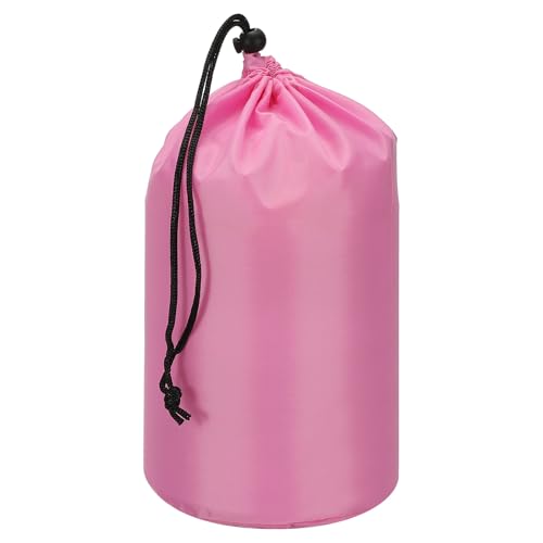 Stuff Sack, 7 x 13 Inch Waterdichte Outdoor Opbergzak Draagbaar Koordstof Valve Bag Lichtgewicht slaapzak voor Camping Wandelen Rugzak, Roze
