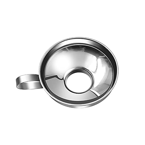Stainless Steel Funnel, Jam, Large Opening Keuken Filler Funnel, Large Diameter, Verstelbare Conserveren Funnel, Jam Funnel voor Trapping Bonen, Liquid, Olie, Jam, Saladesaus, 10.5c m