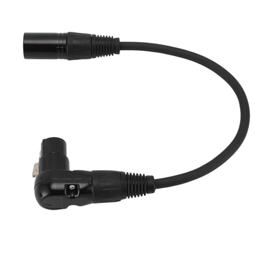XLR Microfoon uitbreiding Kabeladapter, 90° Hoek Vrouw Man 3 Pin Connector voor elektrische gitaar Mixers Peaks PVC voor Mixers Versterkers (1m/3.3ft)