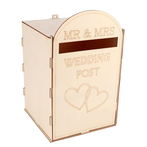 Sea Wedding Post Box Houten Cadeaubon Postvak Rustieke bruiloft Cadeaubon Holder Box voor bruiloft feest decoratie