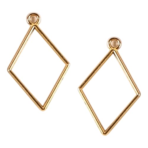 Zinklegering liefde water druppel geometrisch Vorm Lijm bodem oorbel Hars vormen Sieraden Vorm Hole Frame Hanger Hars Craft Frame Fashion DIY Sieradenmaterialen