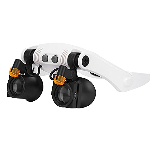 Vergrootglas op hoofdband met LED-licht, hoofd gemonteerd Close-Range Vergrooters Vergrootapparaten wissen 3