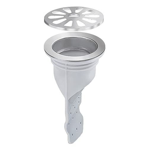 Steel Ring Douche Vloer Drain Backflow Preventie Siliconen Deodorant Pipe Filter One Way Drain Ventielrioolkern