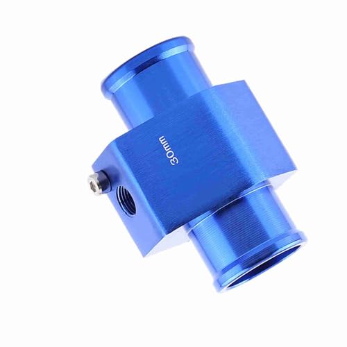 Watertemperatuuradapter voor auto's, universele auto 26-40mm 3 Way Water Temperatuurmeter Aansluiting Tube Water Temperatuursensor Adapter met roestvrij stalen klemmen, standaard