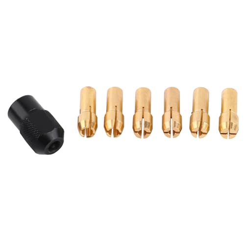 6 stuks Collet Mouwen, Capaciteit Bereik 1 Mm 3.2 Mm met M8 * 0,75 Cap, Geschikt voor draaigereedschap, Collet Klem, Mouw, Kraag voor Gereedschap