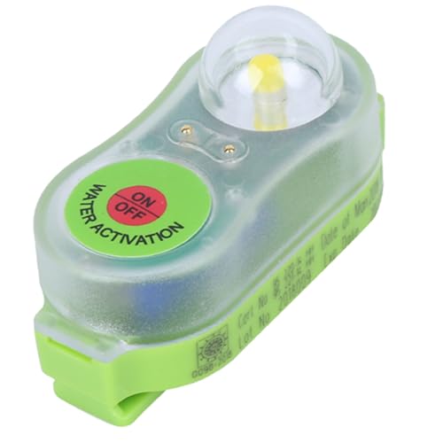 Life Jacket Light Lamp, Life Jacket Strobe voor Overboard Survival Vest, LED Zeewater Zelfverlichting Life-Saving Flashlight Opvallende Lamp