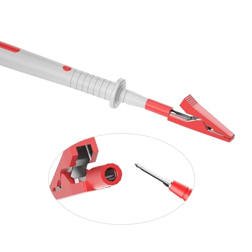 Verpakking van 10 geïsoleerde krokodillenklemmen, elektrische testklemmen, autobatterij, krokodillenklemmen voor 2 mm testtips en bananenplug 3