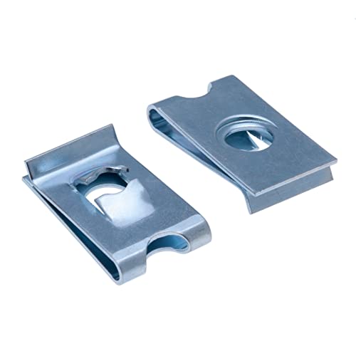 U Clip 4.8mm Nut Panel Gegalvaniseerde Schroeven Snelheid bevestigingsmiddelen U Noten Zelf tappende Auto Montage Clip Thread Hole voor M3 M4 M5 (10PCS) 3