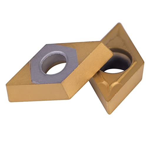 10Pcs DCMT11T304 HM YBC251 CNC Carbide Tips Invoegen Blad, Cutter Draaibank Draaigereedschap met doos, houder Indexeerbare Invoegsels 19,5 * 11 * 4mm/0.77 * 0,43 * 0,16 Inch 5