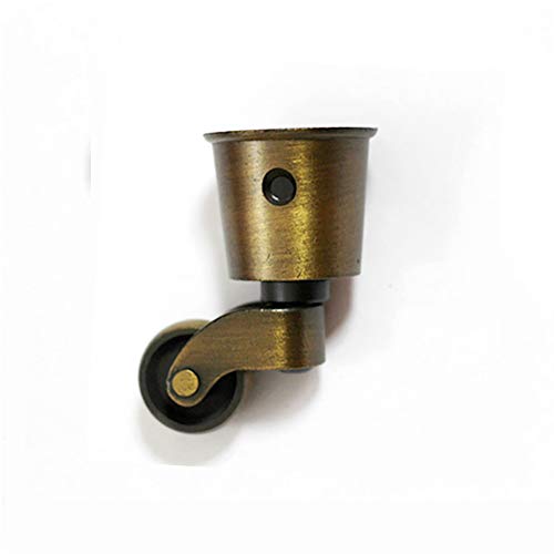 Gereedschap Castor wielen Zweven massief messing wiel schroef stijl montage - antiek vintage beker type 1sts universele meubel wielen voor banken en tafels stoelen