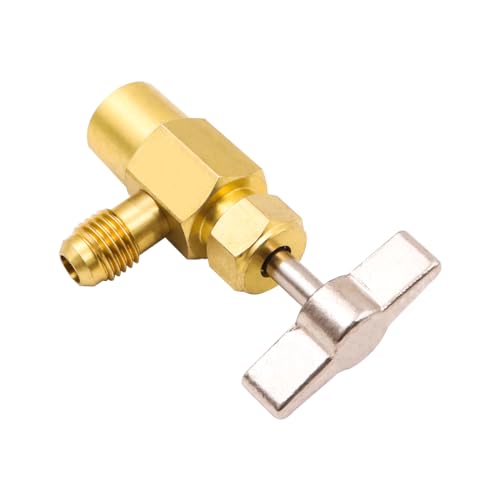 R134a zelfafdichting kan tappen met 1/4' SAE female en 1/2' mannelijke adapter kan fles afvoer koelvloeistof opening klep voor airconditioner spruitstuk 5