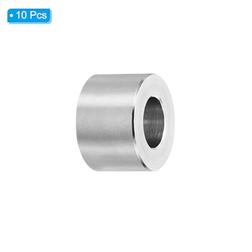 M6 Stainless Steel Standoffs, 10st Metaal Standoffs Roestvrij staal 6.2mm ID x 12mm OD x 8mm L Spacer Schroefspacer Ronde voor 1/4" of M6 Schroefbout 3