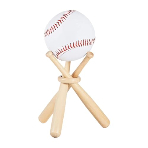 Honkbal Weergave Houder Leuke Honkbal Displayhouder Honkbal Houten Standhouder Honkbal Display Rack voor Honkbal / Golf Ball Memorabilia 5