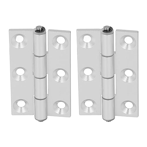 Flat Singe, 2 stuks Verdikt aluminium platte scharnieren aluminium vouwen scharnier met hars Bushing Axle, scharnieren