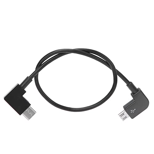 2 Kabelkabel Zwarte USB Kabel RC Onderdelen Vervanging Accessoire Fit Foric Drone (Microusb naar Typec Interfaces) (Android naar TYPE-C) 5