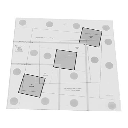 Wonky Log Cabine Trim Tool - 6/8/10 Inch Quilting Ruler voor DIY Naai- en ambachtelijke projecten - voor Quilters en S (6 inch) 5