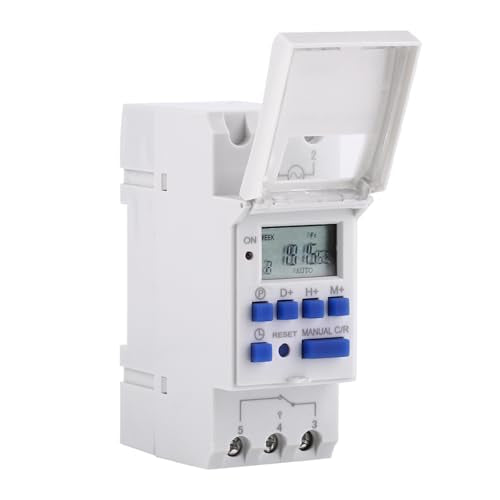 220V digitale timer, programmeerbare 7 dagen LCD display DIN Rail Relay Timer Switch