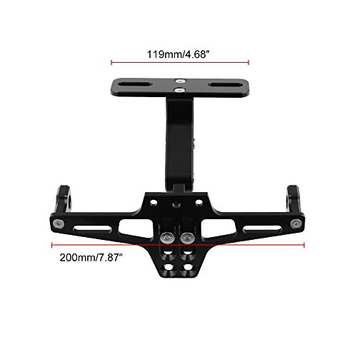 Verstelbare aluminium motorfiets kenteken houder houder cnc frame met led licht verstelbaar voor R25 R3 MT03 MSX