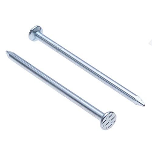 Nagels voor hout platte ronde kop (zak van 50) gegalvaniseerde Nagel gegalvaniseerd Heavy Duty voor doe-het-zelf en ambachten Home Decor Houtwerk Meubelgrootte: Lengte 100mm Diameter Nail 4mm