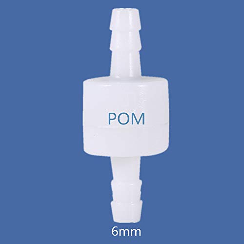 Hilitand Plastic Check Valve, 6 mm, One Way Check Valve for Water, Fuel, Liquid, Air (6mm) 3