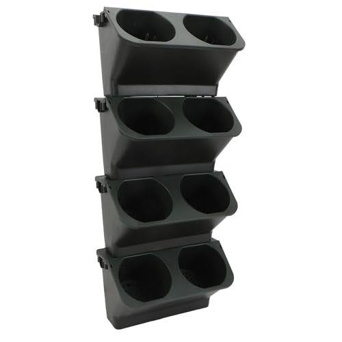 Verticale Tuinplanter, Wandplanter voor Outdoor Planten Wandplanter voor Binnen Planten Bloempotten Hangen Planten voor Tuin Balkon Yards Home Decor, 22.4x9.4in (Donkergroen) 5