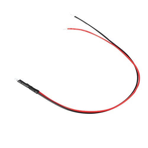 10 st 12v 0.1inch LED Luminous Diode Bedrade Multicolor LED-licht Kabel Energiebesparende Luminous Diode Bedrading 7.85 inch 0.06W (rood)