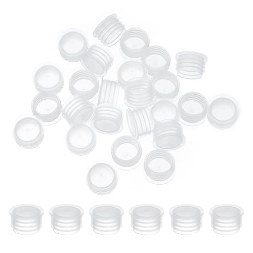 Salt and Pepper Shaker Stoppers 15mm/0.59," 25st Plastic Salt Shaker Plug Replacement Herbruikbare Clear round end cap voor potten flessen buizen
