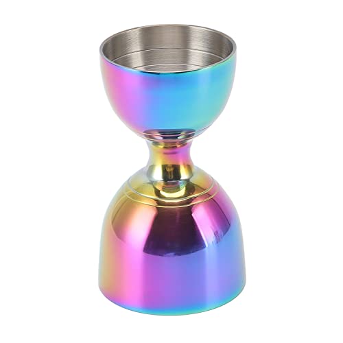 Shot maatregel Jigger, Minder afval Bar Jigger Roestvrij staal voor Drank(30/60ml Kleurrijk)