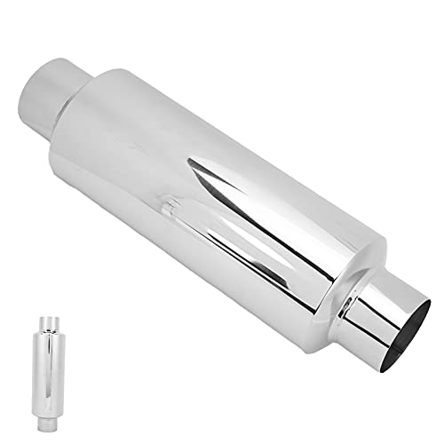 Uitlaatpijp en Joint Uitlaatmoffel 2,5 inch Recht door roestvrij staal Damper Katoen Universeel 5