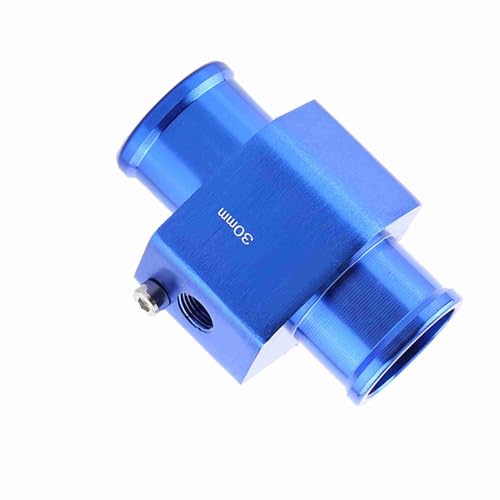 Watertemperatuuradapter voor auto's, universele auto 26-40mm 3 Way Water Temperatuurmeter Aansluiting Tube Water Temperatuursensor Adapter met roestvrij stalen klemmen, standaard 4