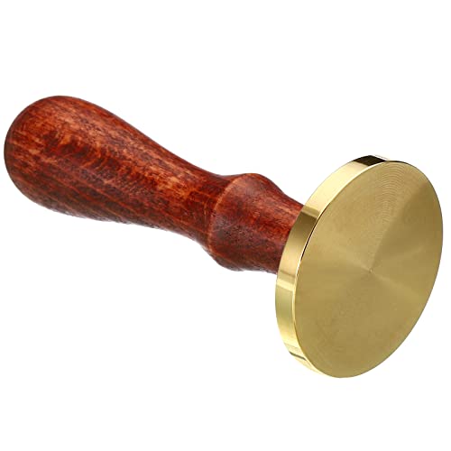 40mm Ronde Wax zegel stempel, verwijderbare messing hoofd zonder snijden houten handvat Retro voor envelop uitnodiging wijn verpakking Cadeauverpakking 4