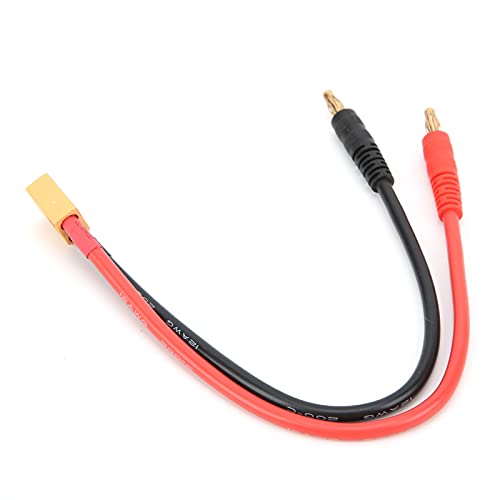RC Batterij Charging Kabel, 12AWG Adapter Kabel 22cm XT60 tot 4mm Banaan Plug Laadkabel XT60 Man Connector naar 4mm Banaan Plug voor B6 LiPo Batterij Charger