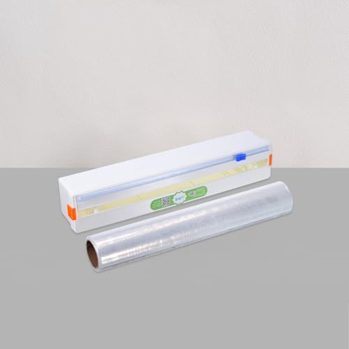 4st Plastic Wrap Cutter, 17 inch Plastic Wrap Slide Cutter Snap Card Slot Installatie Vervanging voor Aluminium Foil Wax Paper Wrap Dispenser, Blauw 5
