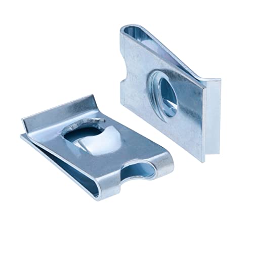 U Clip 4.8mm Nut Panel Gegalvaniseerde Schroeven Snelheid bevestigingsmiddelen U Noten Zelf tappende Auto Montage Clip Thread Hole voor M3 M4 M5 (10PCS)