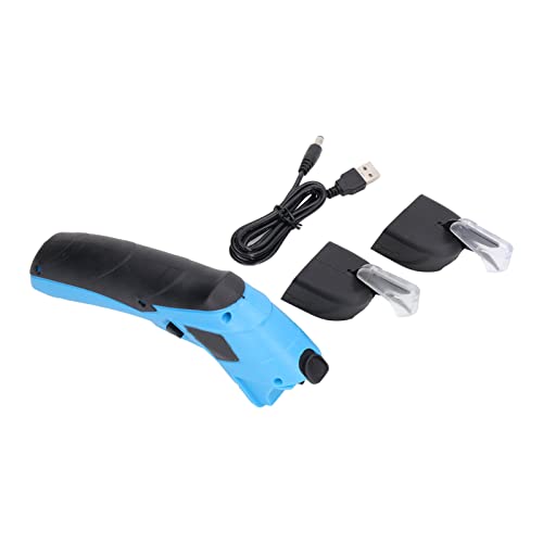 Elektrische schaar voor snijwerk, elektrische schaar met 2 bladen, Draadloze USB Oplaadbaar schaarschaar gereedschap voor snijden, mechanische componenten
