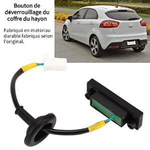 Knop voor Open Tailgate, 81260-1W220 Release Switch Trunk Lid Tailgate Vervanging voor Picanto TB 2011-2017