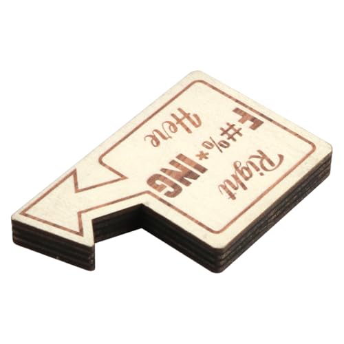 1 PC. Grappige 8-bal pocket marker, grappige golf bal marker, unieke houten golf bal markers met grappige woorden Mischief golf bal marker 5