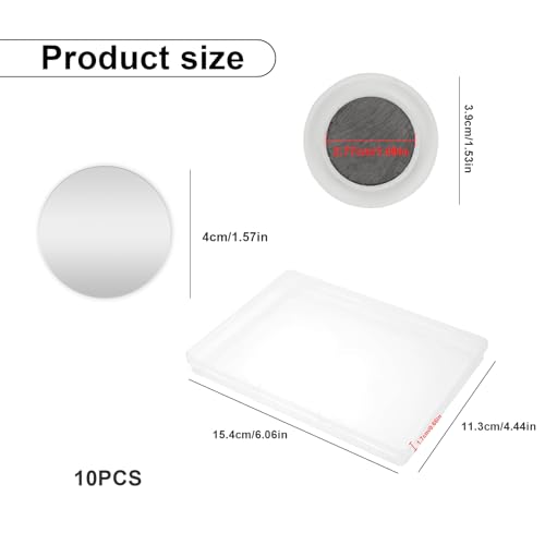 10 Pieces Douche Gordijn Magneten Wit Ronde Magnetische Gordijn Magneten Gordijn Verwarmers Geschikt voor gordijnen, Tafelkleden, Douche Gordijnen