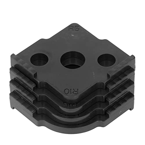 Radius Jig Router Template, 4PCs Gemakkelijk te gebruiken Hoek Positioner ABS Glad voor houten Bord (zwart) Plaatsing / Vixing Onderdelen 5