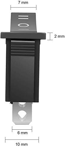 20 stuks aan/uit schakelaar, 3 Pin, 3 Niveaus, Mini Boat Switch, SPST Drukknop Rocker voor auto, boot, huishoudelijke apparaten, AC 250 V/15 A, 125 V/20 A