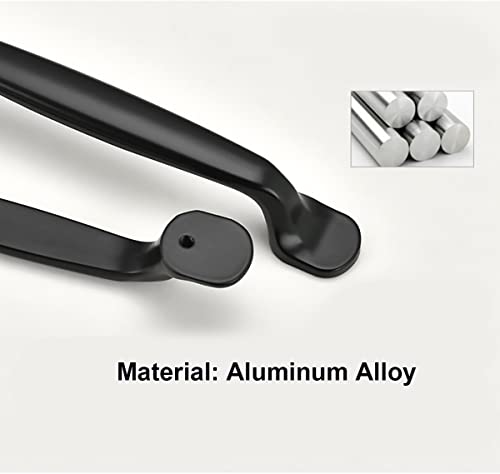 96MM Zwarte handgreep 2 stuks aluminiumlegering handgrepen meubels handgrepen deur handgrepen trekt keuken lade handgrepen 4