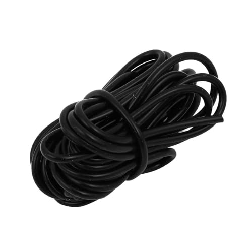 Siliconen buis 2.3mm ID x 4mm OD 5m/16.4ft Lengte, Flexibele Siliconen Rubber buis, Waterlucht slang voor pompoen overdracht, Zwart
