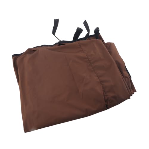 Waterproof Polyester Taffeta Outdoor Garden Courtyard Swing Chair Hangmat Kussen Hoes voor Drie Seater, Patio Beschermer Vervanging Stof,150x50x10cm(Brown) 5