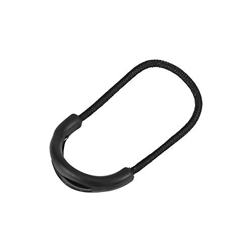 Zipper Trek Zip Pull Plastic 10 stuks zwart Plastic EDC Smile Style Zipper trekt koord touw voor kleding tas sories 4