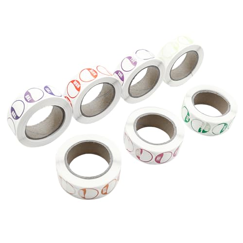 Zeedagen van de week label stickers 3500 voedsel label stickers Weekdag voedsel rotatie etiketten voor commerciële keukens, restaurants (500 labels per rol)